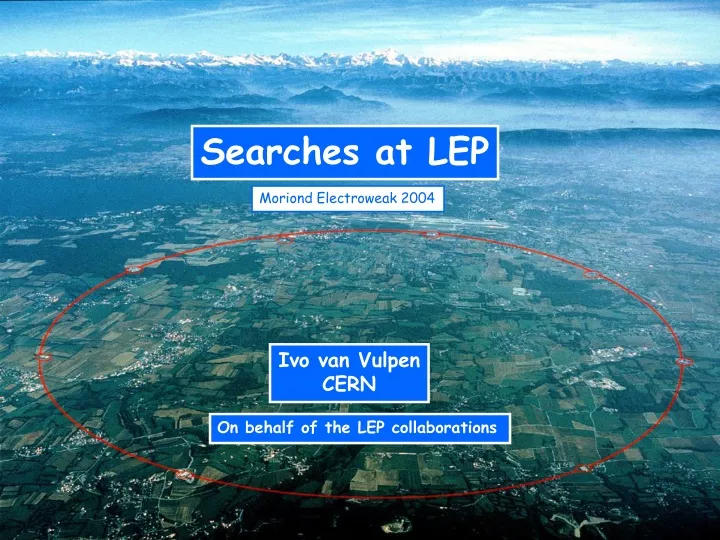 searches at lep