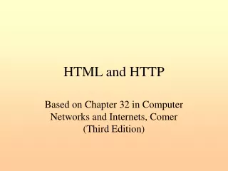HTML and HTTP