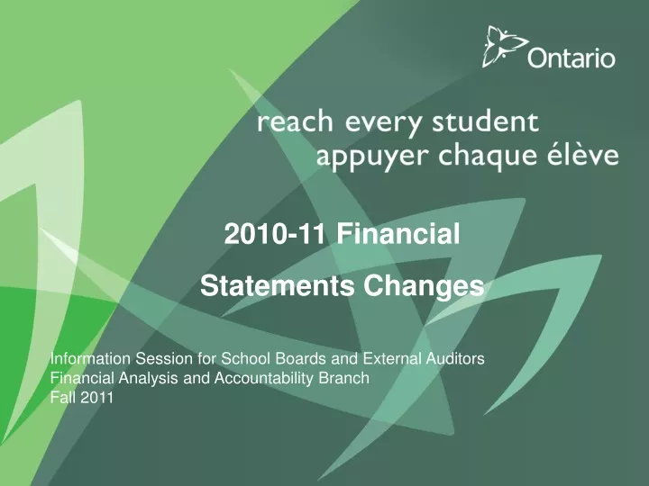 2010 11 financial statements changes