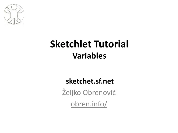 sketchlet tutorial variables