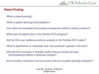 Patent Pooling