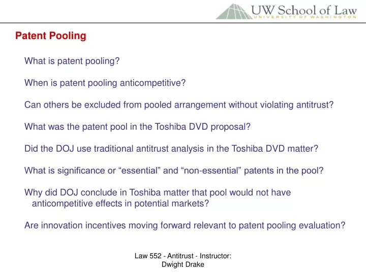 patent pooling