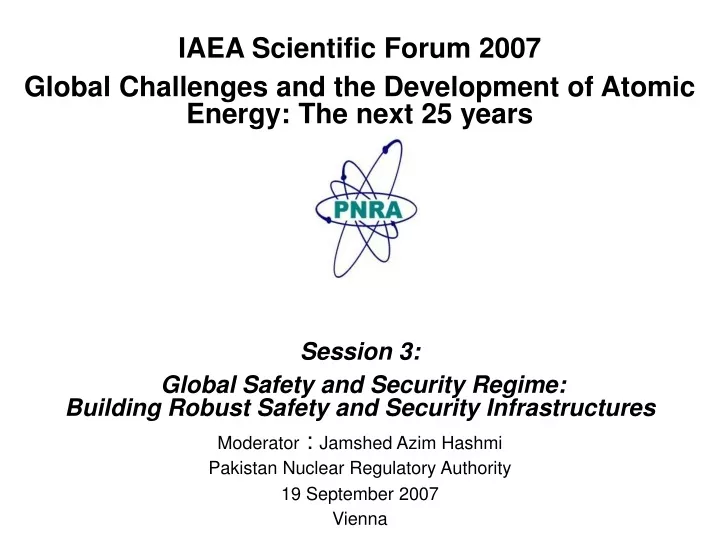 iaea scientific forum 2007 global challenges