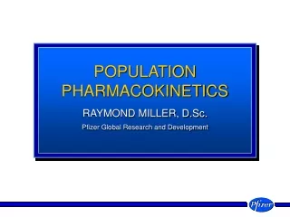 POPULATION PHARMACOKINETICS