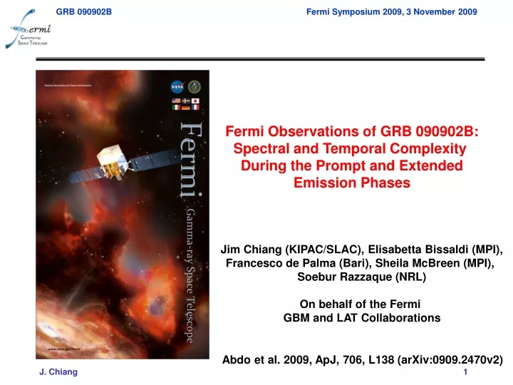 fermi observations of grb 090902b spectral