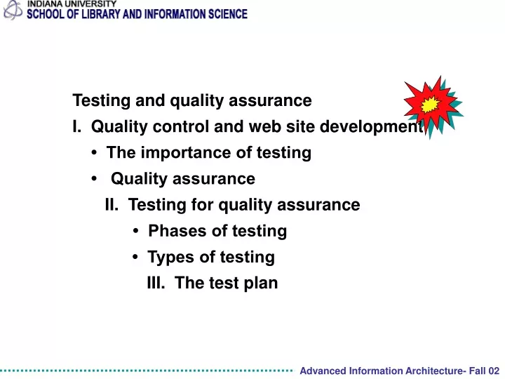 testing and quality assurance i quality control