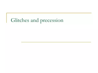 Glitches and precession