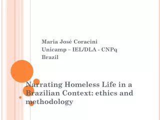 Maria José Coracini 	Unicamp – IEL/DLA - CNPq 	Brazil