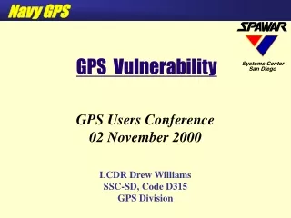 GPS Users Conference 02 November 2000