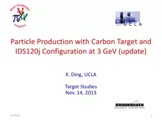Particle Production with Carbon Target and IDS120j Configuration at 3 GeV (update)