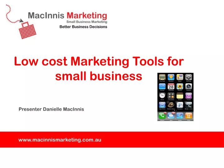 low cost marketing tools for small business
