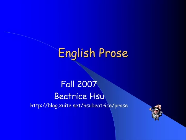 english prose