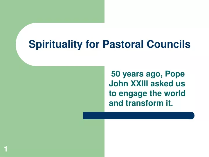 spirituality for pastoral councils