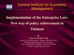 Streamlined Policy Enforcement: The Enterprise Law Implementation in Vietnam - slide 1