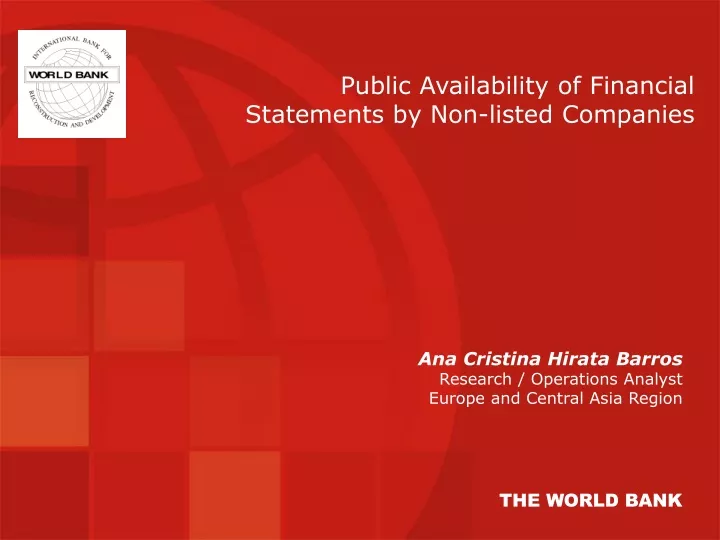 ana cristina hirata barros research operations analyst europe and central asia region