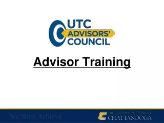 Advisor Training