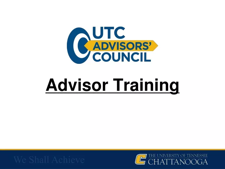 advisor training