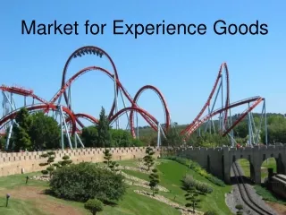 Market for Experience Goods