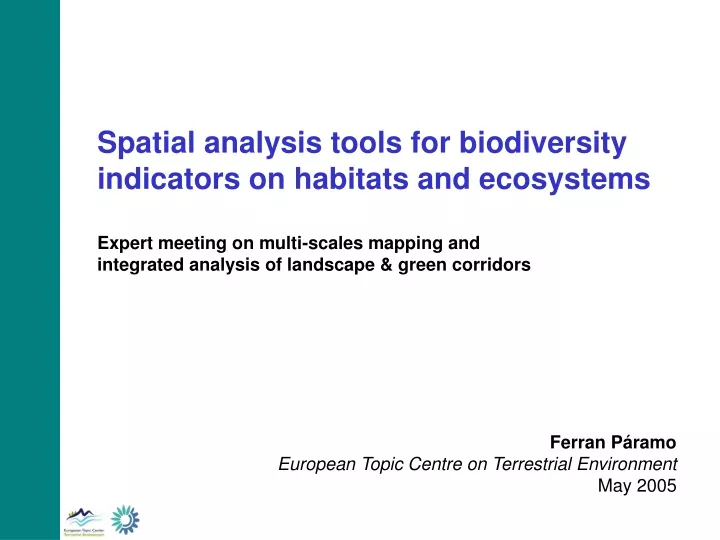 spatial analysis tools for biodiversity