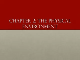 Chapter 2: The Physical Environment