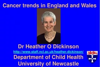 Cancer trends in England and Wales