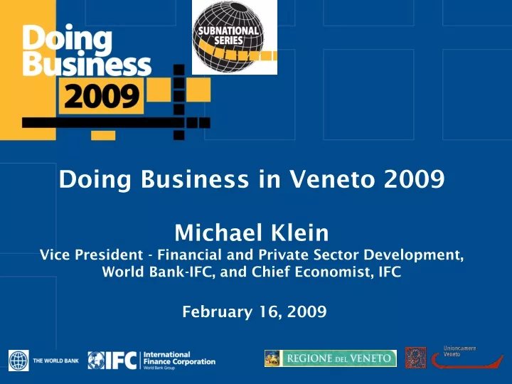 doing business in veneto 2009 michael klein vice