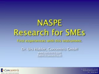 NASPE Research for SMEs