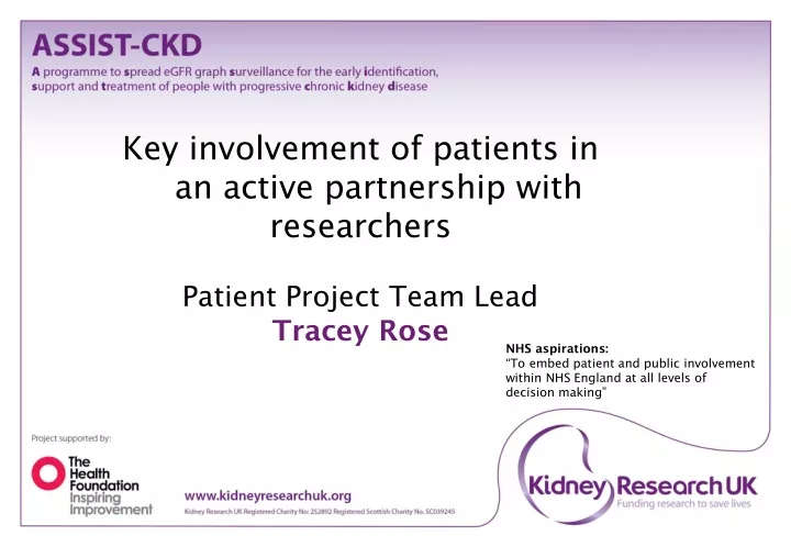 key involvement of patients in an active