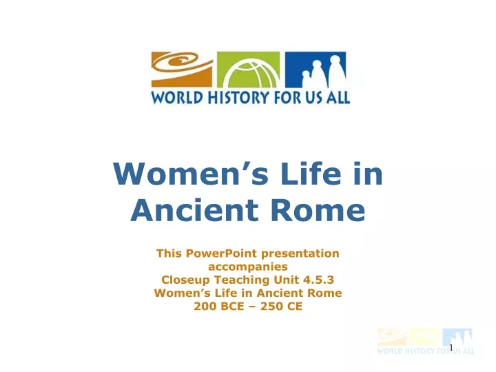 women s life in ancient rome
