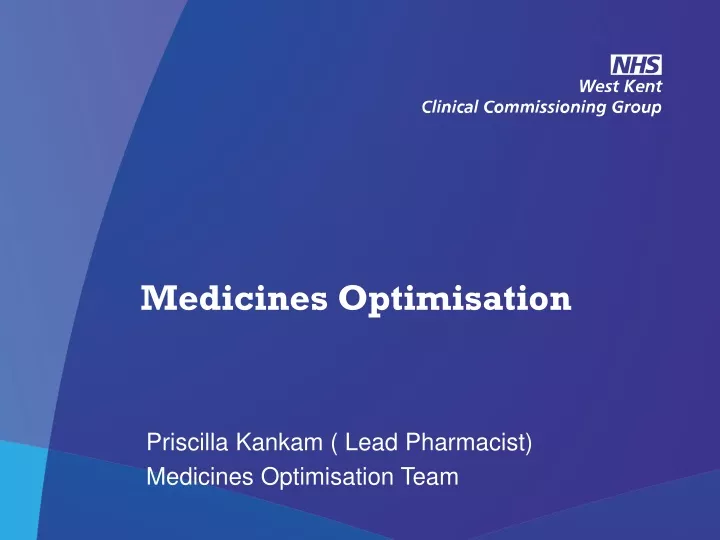 medicines optimisation