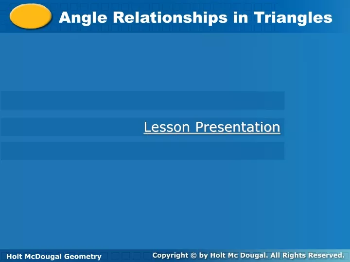 angle relationships in triangles