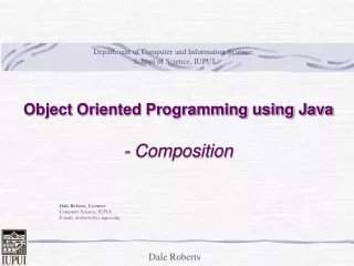 Object Oriented Programming using Java - Composition