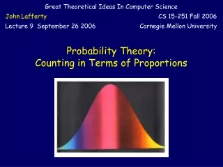 Probability Theory: Counting in Terms of Proportions