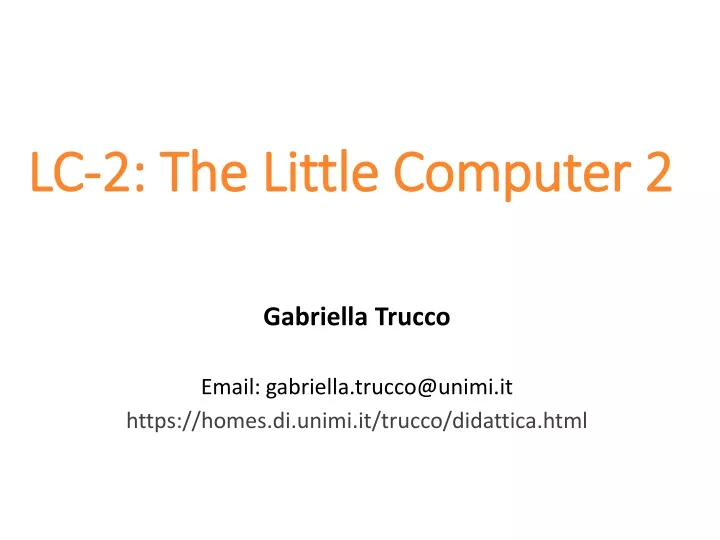 lc 2 the little computer 2
