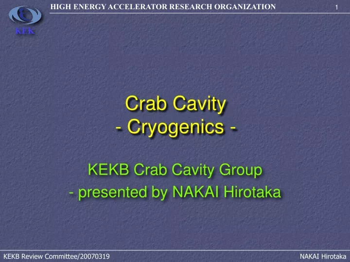 crab cavity cryogenics