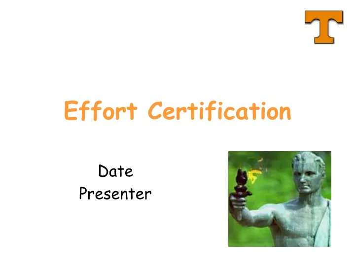 effort certification