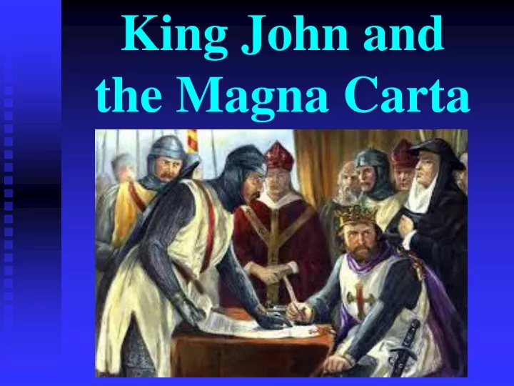 king john and the magna carta