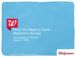 What You Need to Know - Medication Access