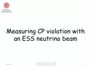 Measuring CP violation with  an ESS neutrino beam