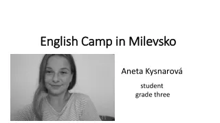 English Camp in  Milevsk o