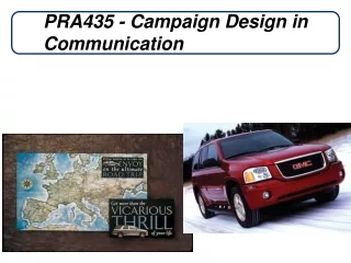 PRA435 - Campaign Design in Communication