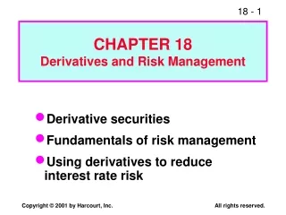 CHAPTER 18 Derivatives and Risk Management