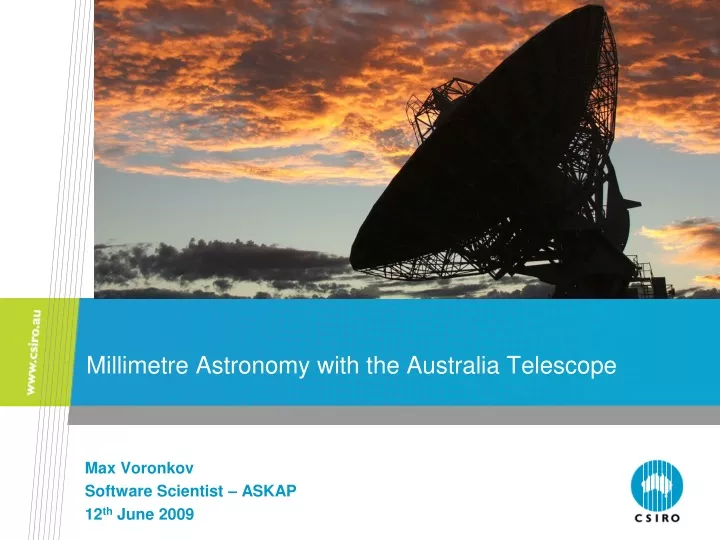 millimetre astronomy with the australia telescope