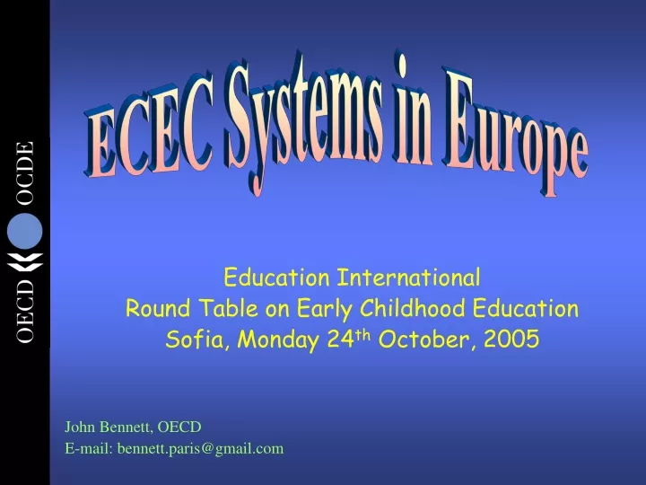 ecec systems in europe