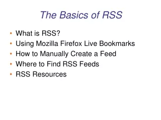 The Basics of RSS