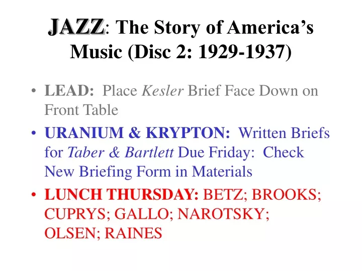 jazz the story of america s music disc 2 1929 1937