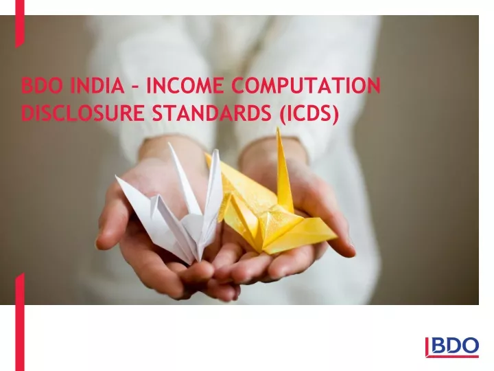 bdo india income computation disclosure standards icds