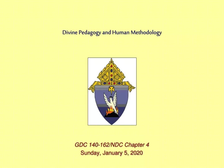 divine pedagogy and human methodology