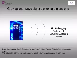Gravitational wave signals of extra dimensions