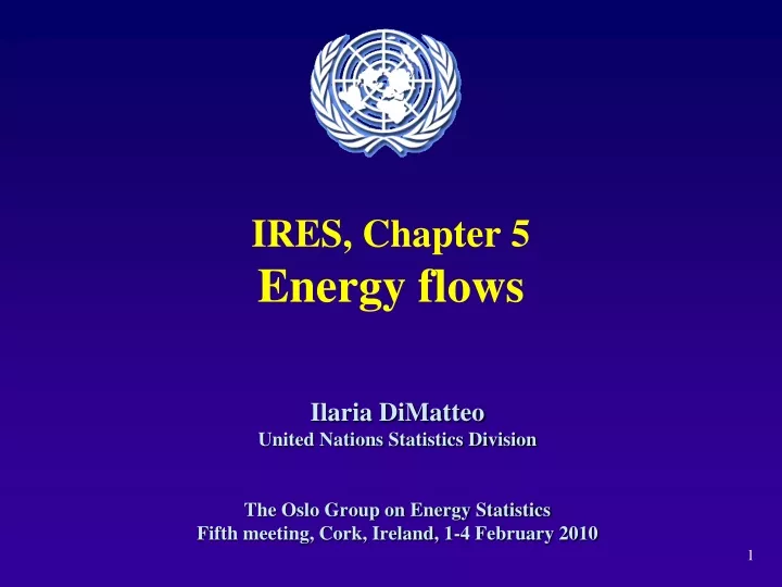 ires chapter 5 energy flows